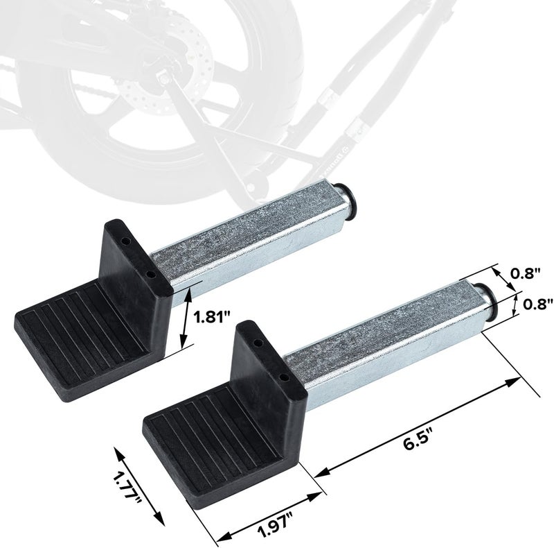 Donext Spool Lift Stand Attachments for Rear Sportbike Motorcycle Stands (Attachment ONLY), L-Shaped Adapter 1 Pair - Image 2